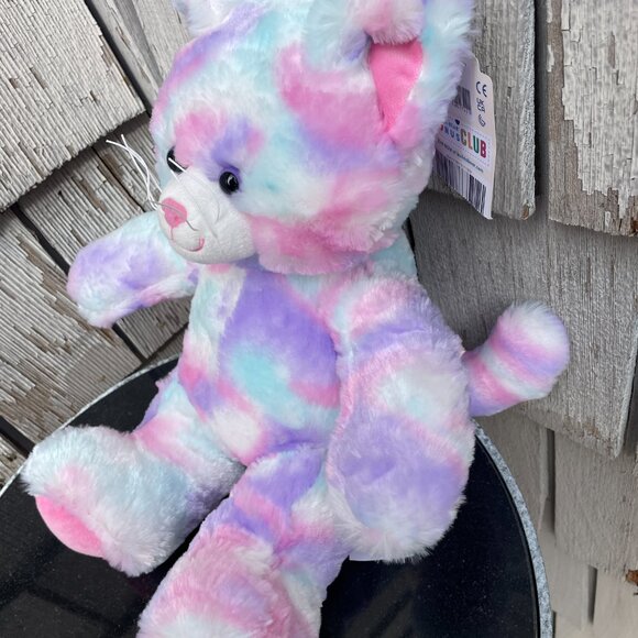 Build a bear Pastel Swirl Kitty Cat New with Tags 15" - Picture 2 of 5